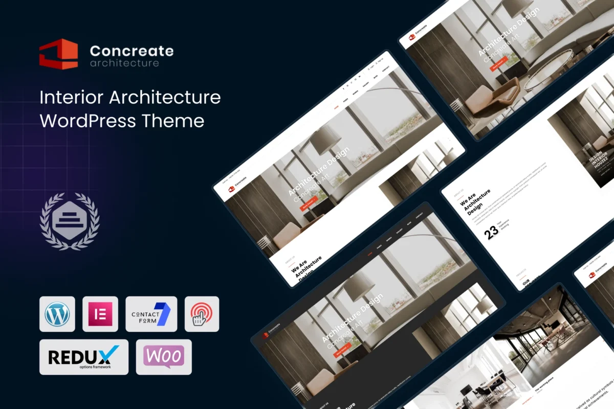 Concreate - Interior Architecture WordPress Theme