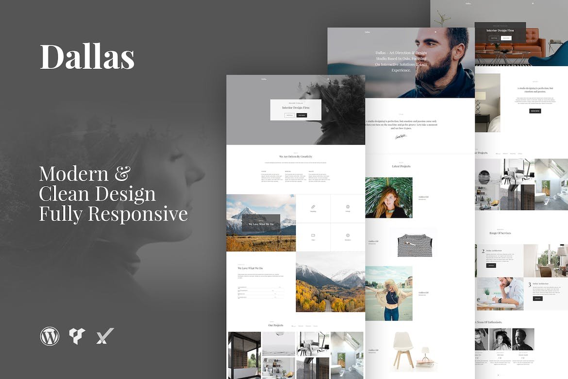 Dallas Minimal Portfolio Business WordPress Theme