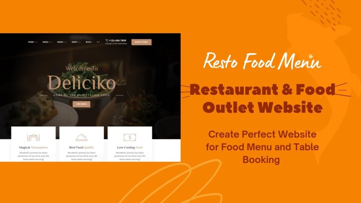 Deliciko - Restaurant WordPress Theme