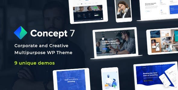 Concept Seven - Multipurpose WordPress Theme