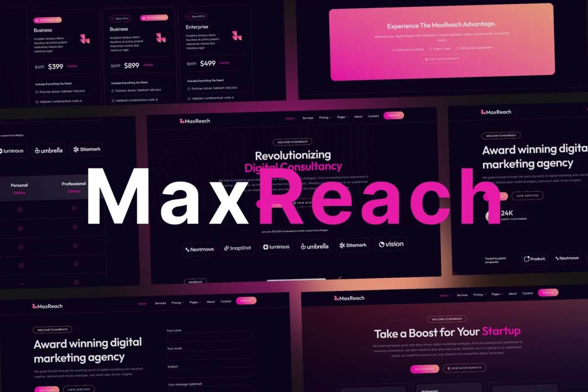 MaxReach - SEO & Digital Agency WordPress Theme
