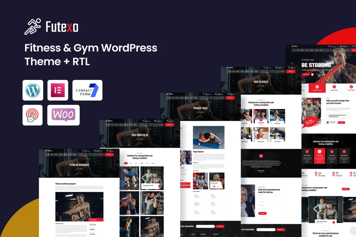 Futexo - Fitness & Gym WordPress Theme + RTL