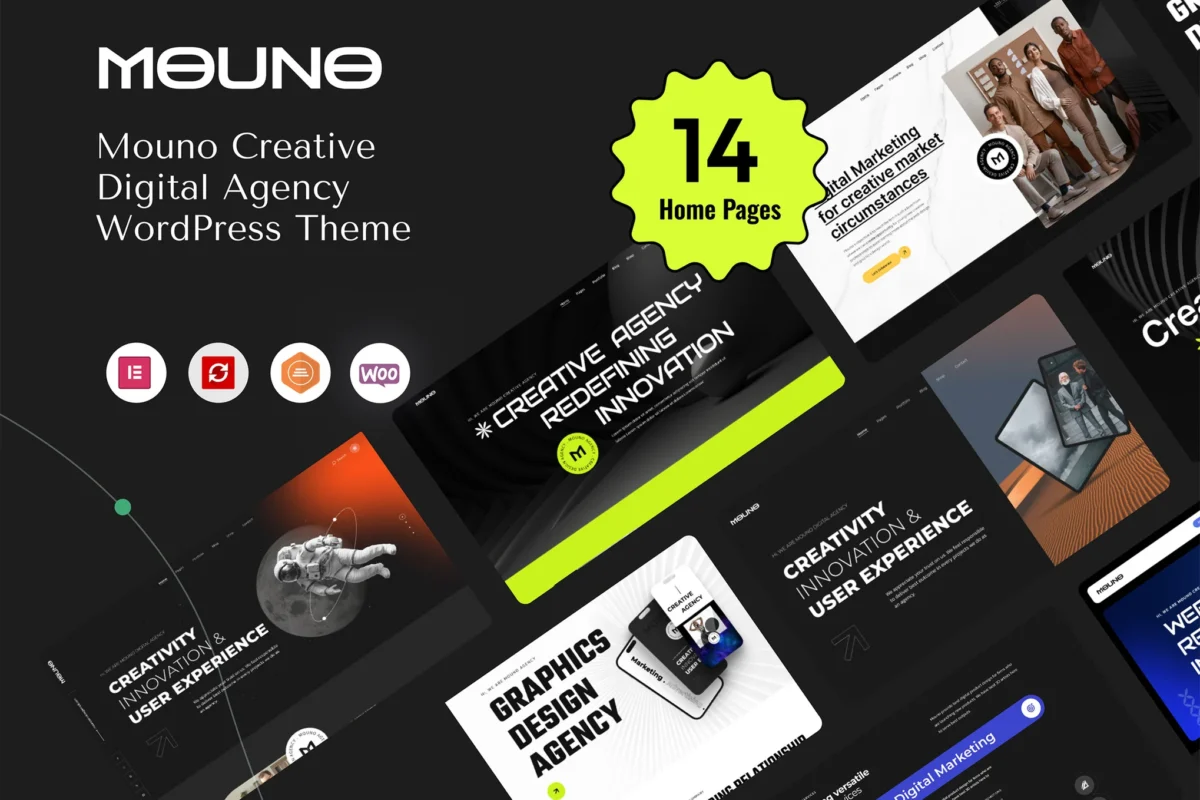Mouno - Creative Digital Agency WordPress Theme