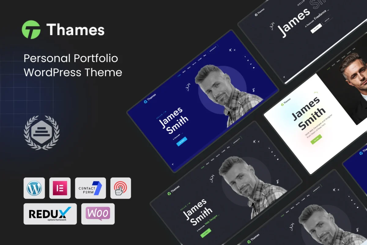 Thames - Personal Portfolio WordPress Theme