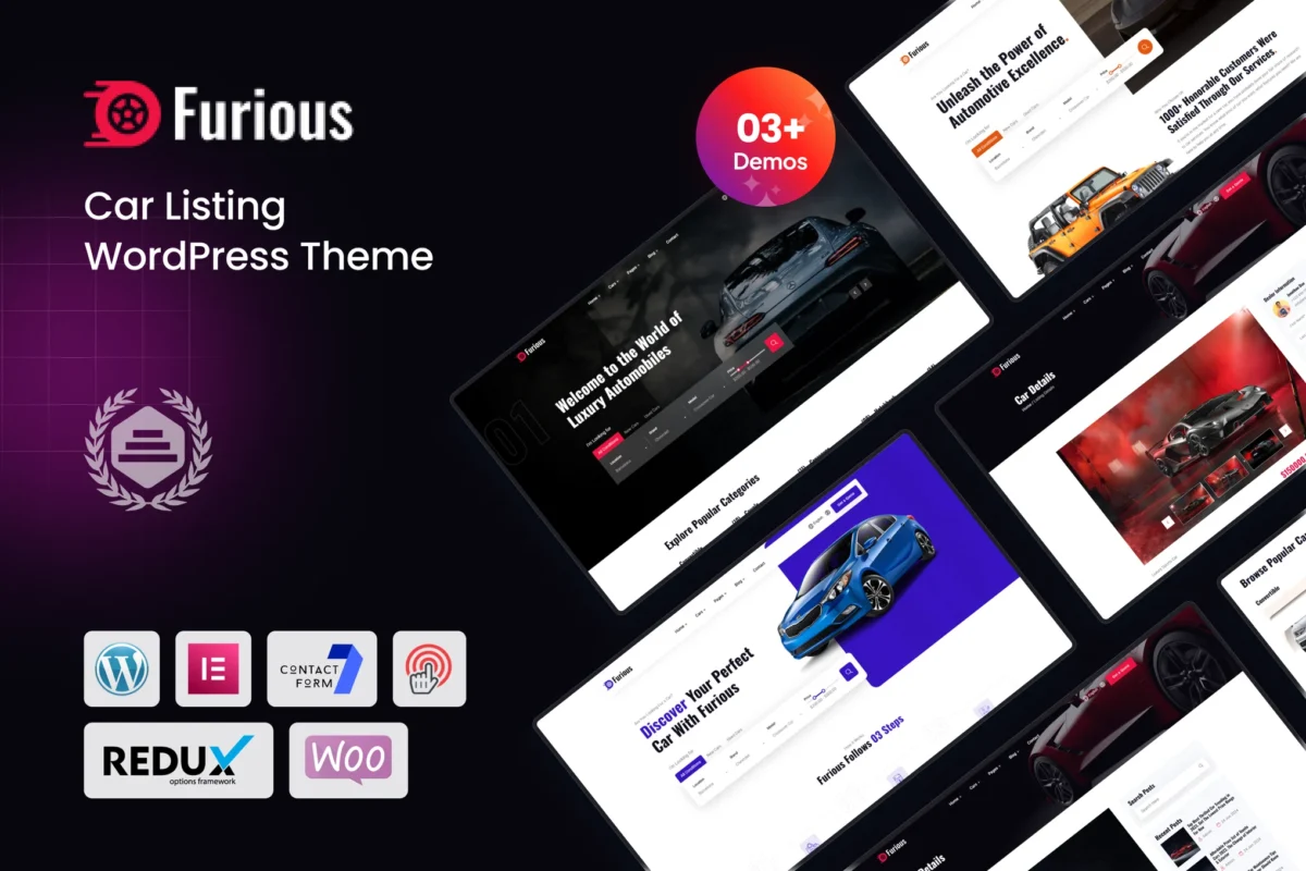 Furious - Car Listing WordPress Theme