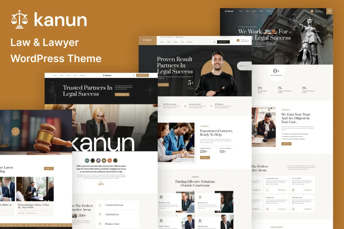 Lawyer & Law Firm WordPress Theme