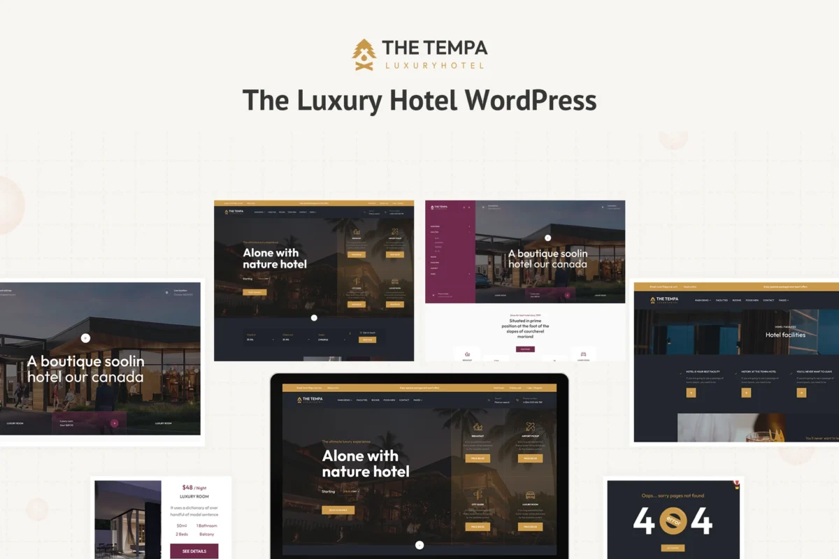 Tempa - The Luxury Hotel WordPress